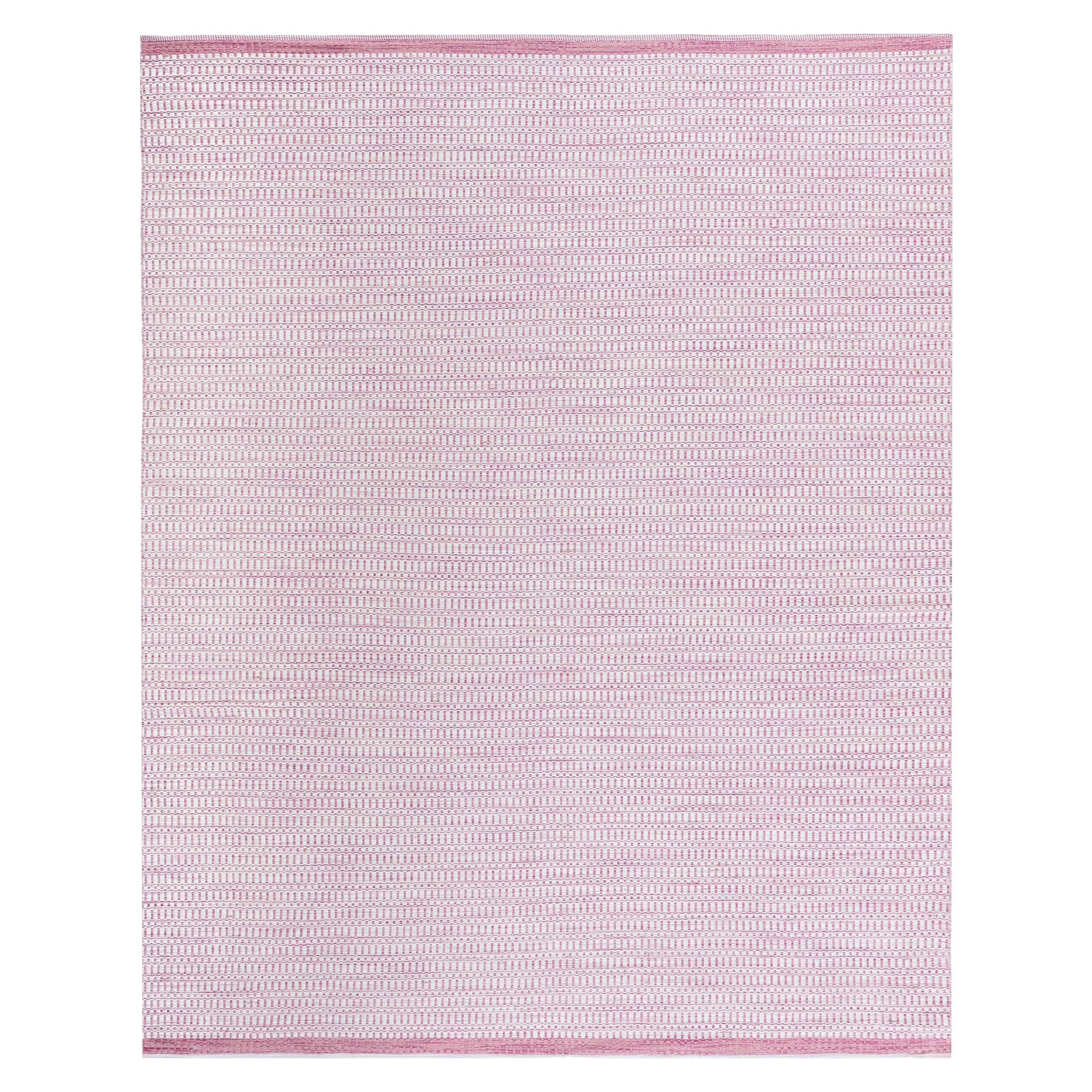 Tapis moderne rose et beige de Doris Leslie Blau