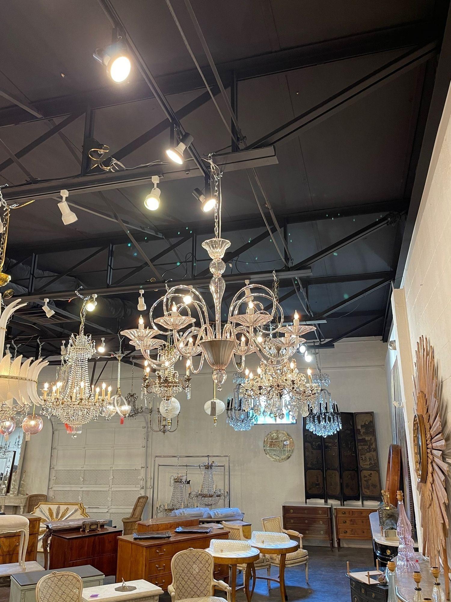 lampadario vetro di murano 8 luci