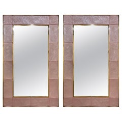 Modern Pink Murano Glass Mirrors