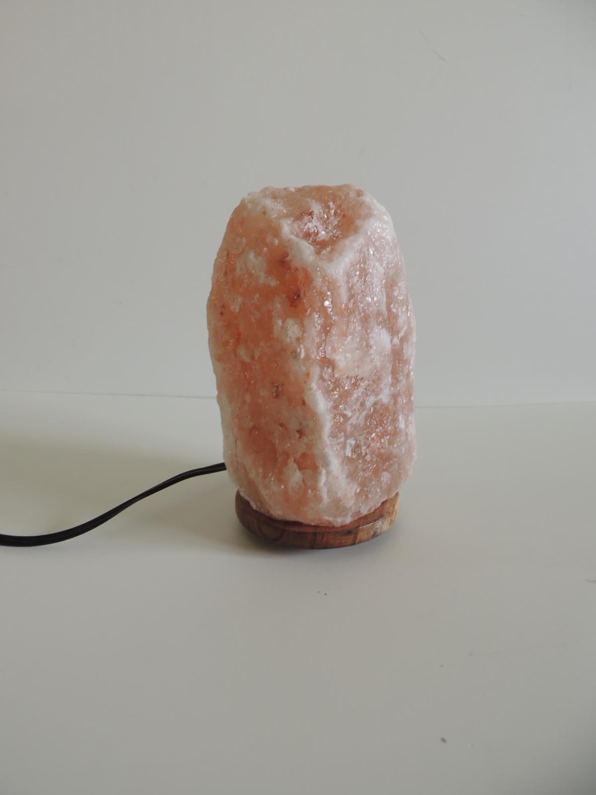 Asian Modern Pink Rock Salt Light
