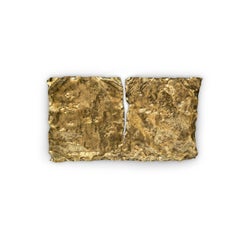 Modern Pirate Wall Accessory Aged Brass, Fine Silver Dagger with Precious Stones