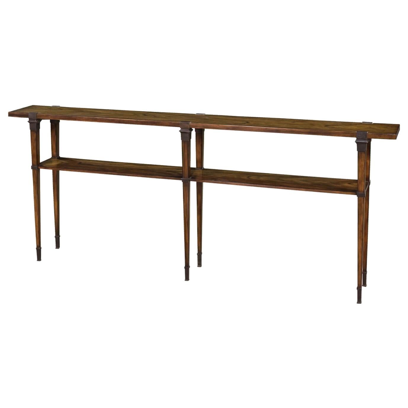Modern Plank Top Console Table