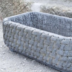 Modern Planter with Basket Pattern, 21st Century