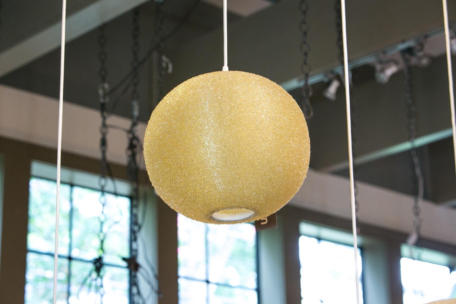 Molded Modern Textured Globe-Shaped Light