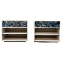 Moderne Plattform Elfenbein Eine Schublade - Zwei  Regale Nachttisch  von Ercole Home