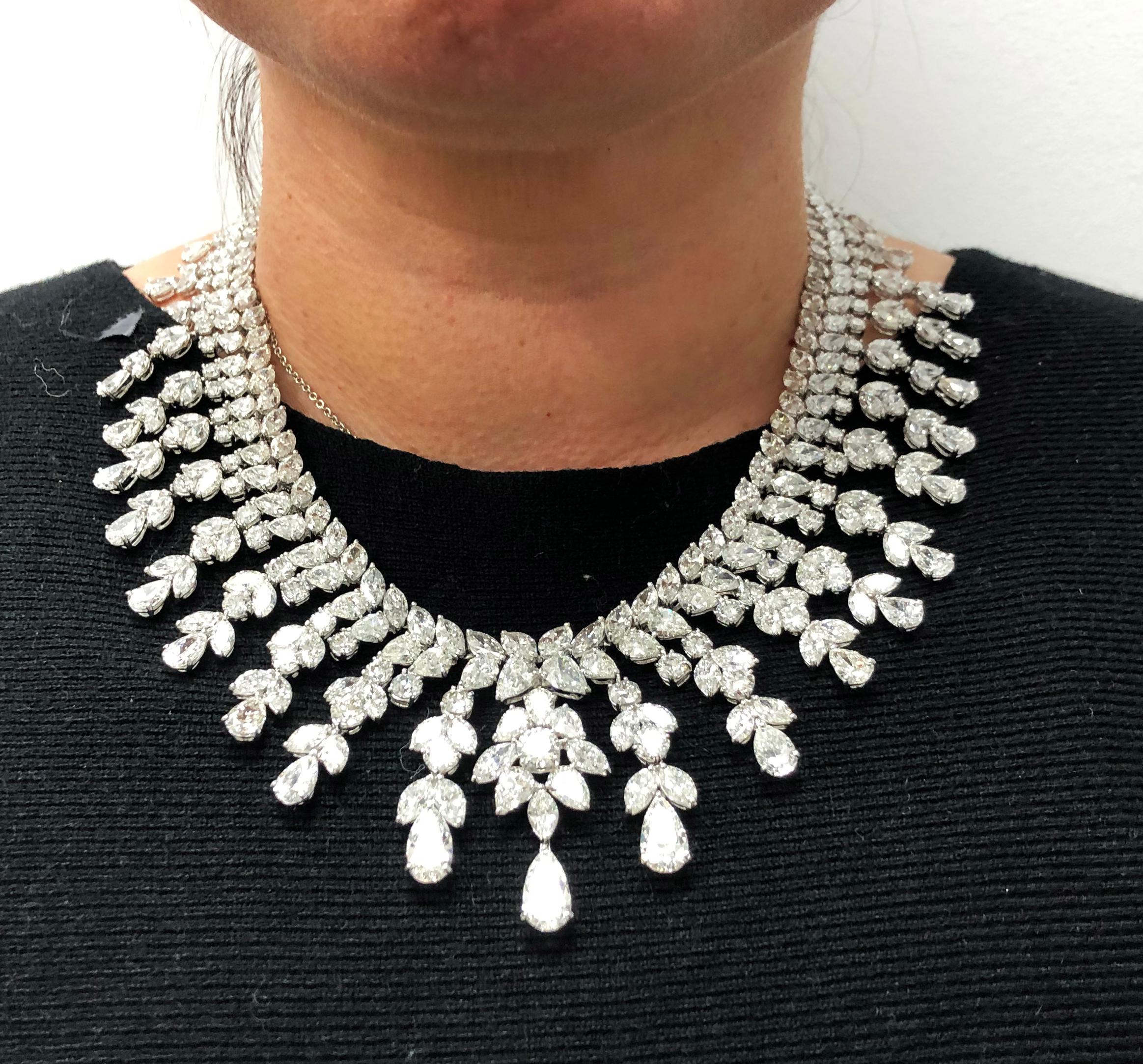 platinum diamond necklaces