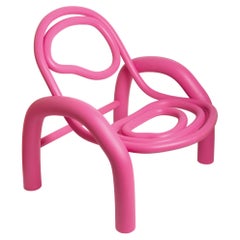 Modern Playful Chunky Pink Chair, "Marmelade"