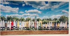 Modern Plexiglass Paddle Board Photo, Tropical Art, Decorative Art, Contemporary