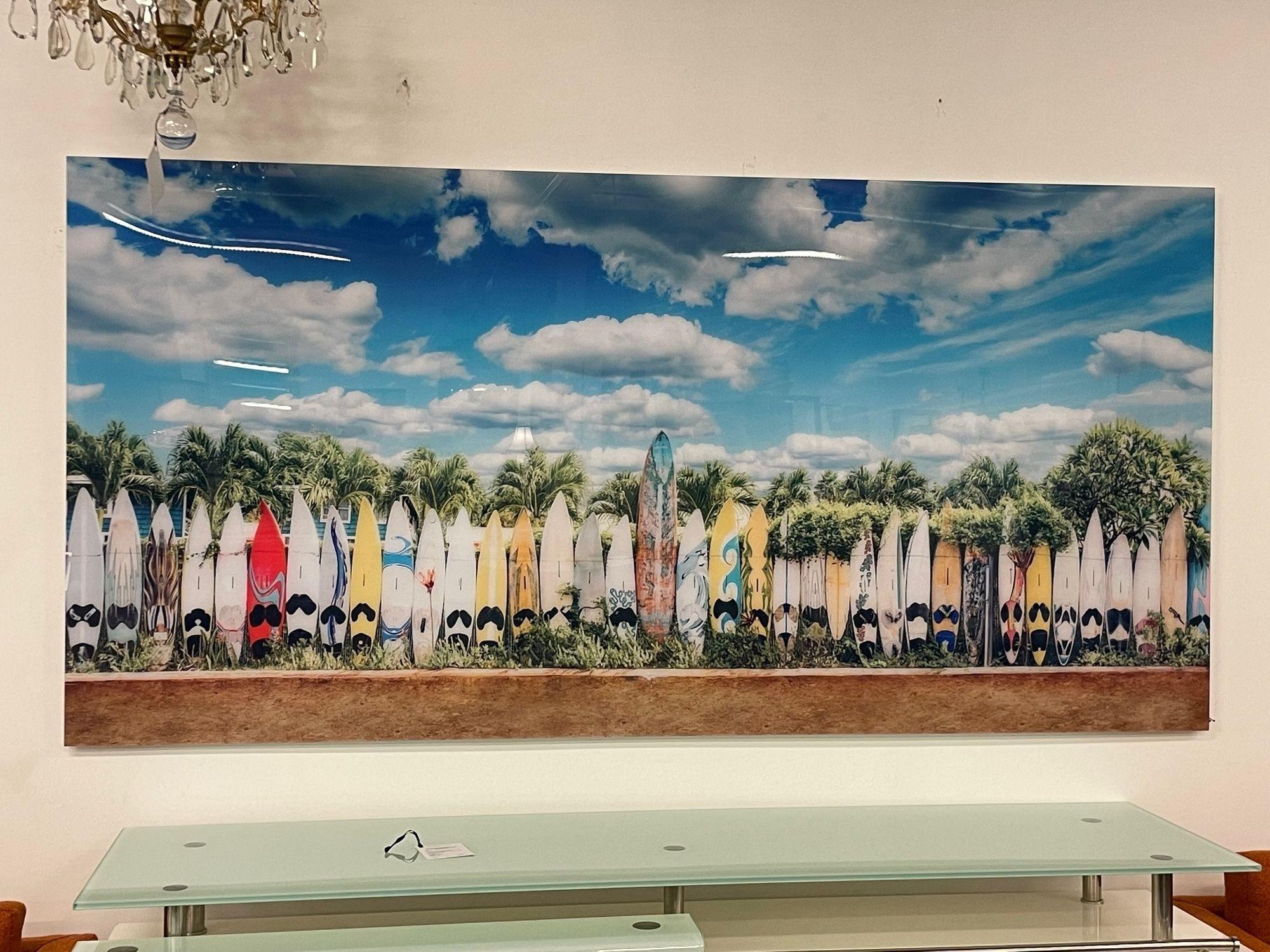 Modern Plexiglass Paddle Board Photo, Tropical Art, Decorative Art, Contemporary 1