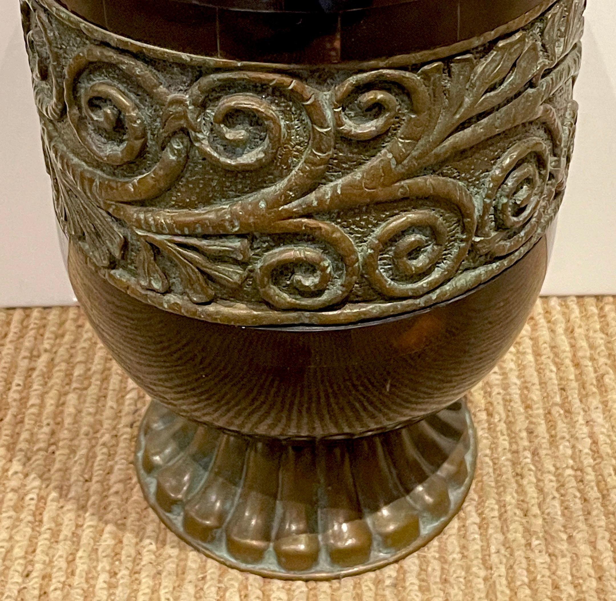 20th Century Modern Polished Horn & Bronze Vase by Maitland-Smith 