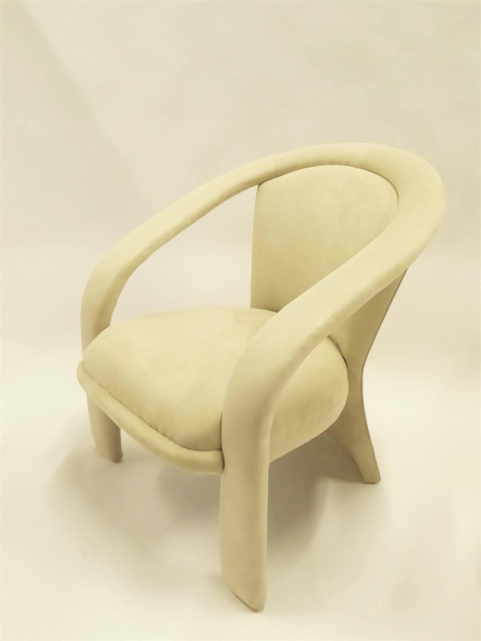 Modern Pop Lounge Chairs by Carsons in Ultrasuede 3