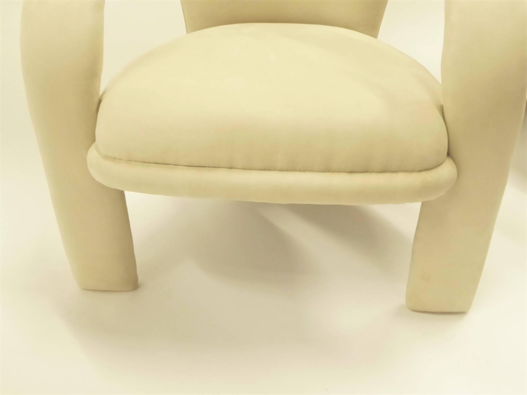 Modern Pop Lounge Chairs by Carsons in Ultrasuede 4