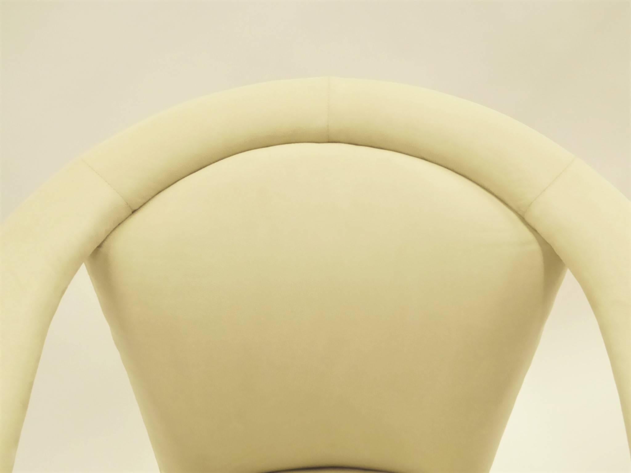 Modern Pop Lounge Chairs by Carsons in Ultrasuede 5
