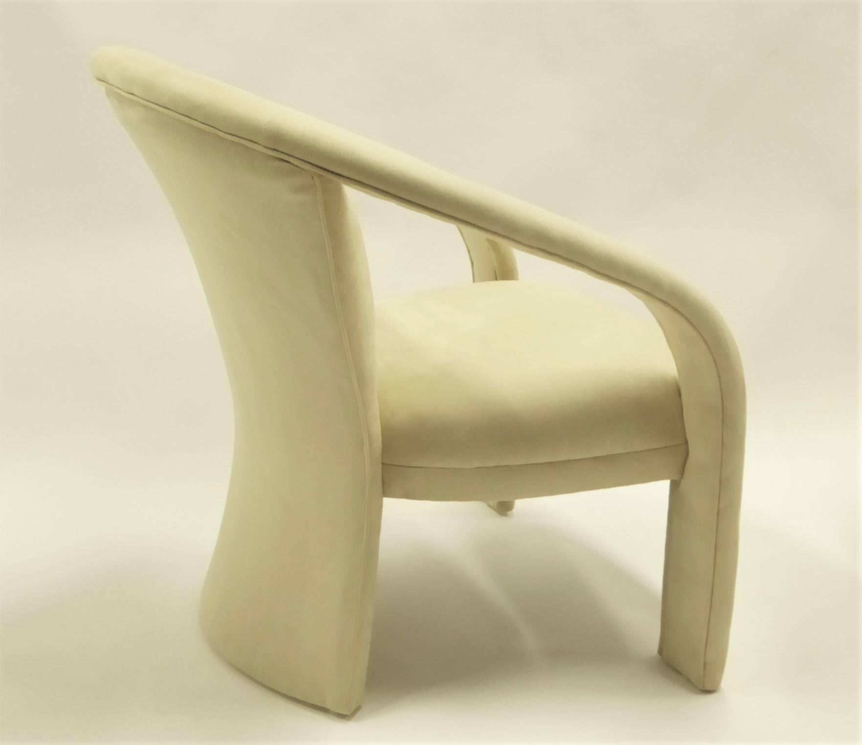 Upholstery Modern Pop Lounge Chairs by Carsons in Ultrasuede
