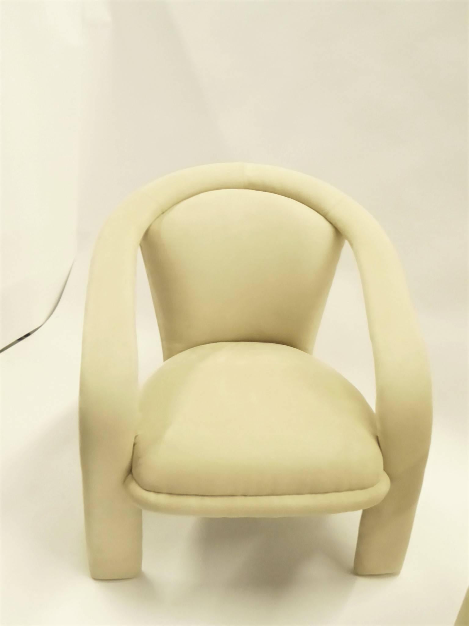 Modern Pop Lounge Chairs by Carsons in Ultrasuede 2