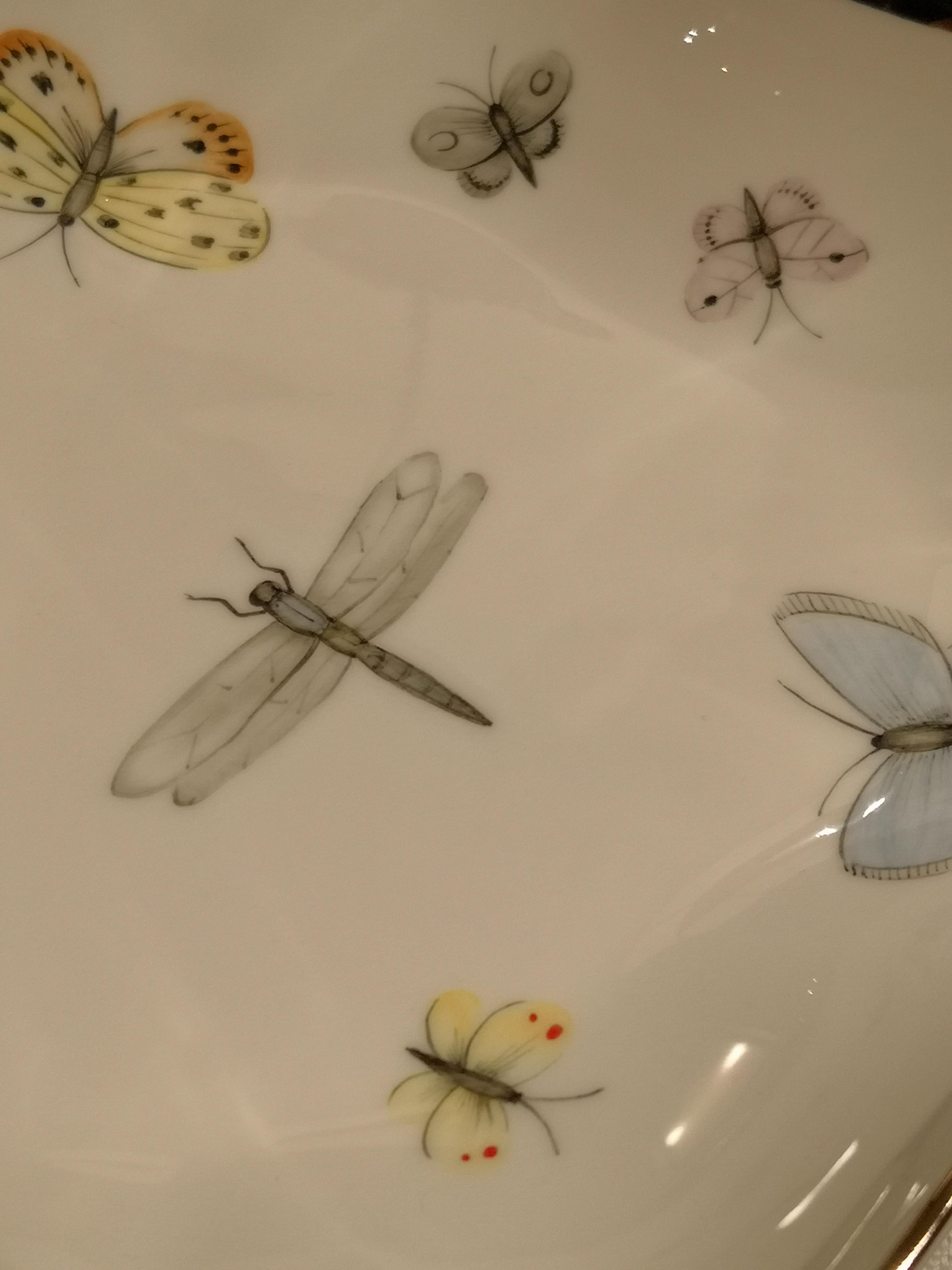 limoges butterfly dish