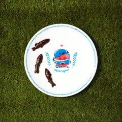 Dessert Porcelain Plate Collection Rue de Paradis Model " Pretty Sin"