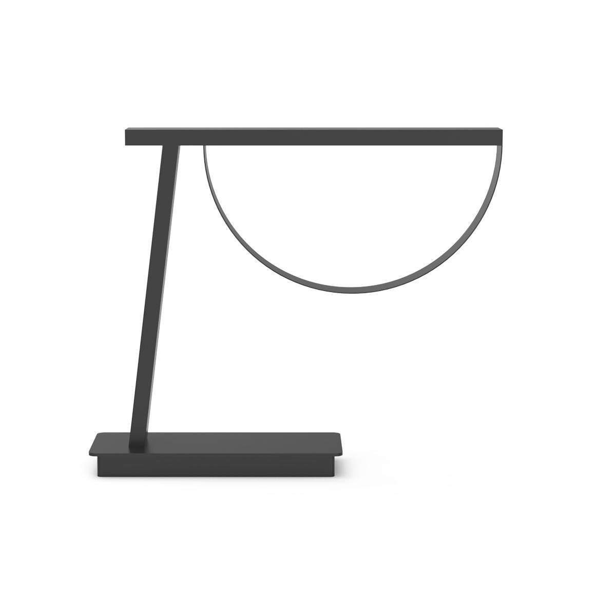 XXIe siècle et contemporain Lampe de bureau moderne Lima Cordless, noire, fabriquée à la main au Portugal par Greenapple en vente