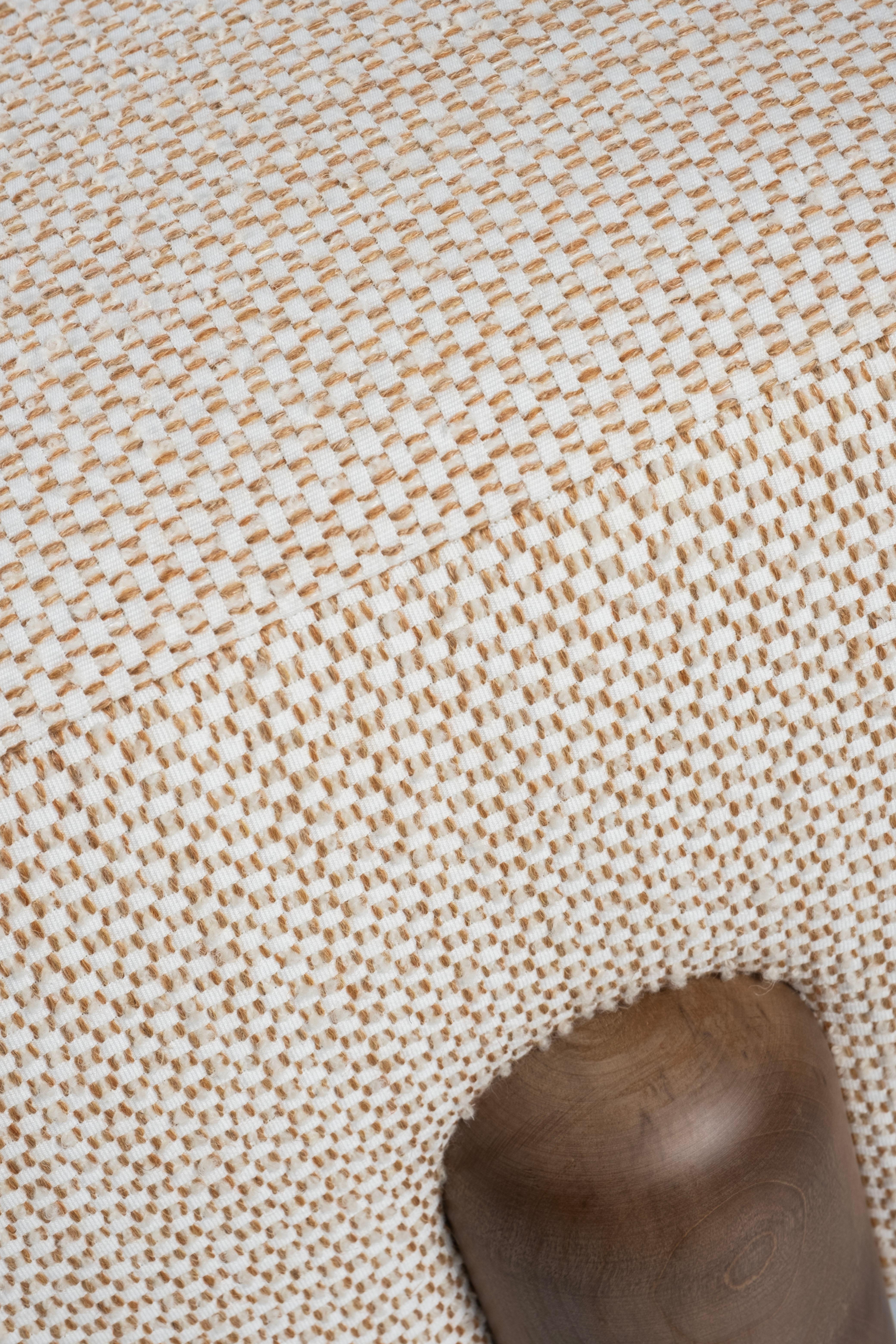 Pouf moderne Dedar Laine Coton Noyer Fait main au Portugal par Greenapple Neuf - En vente à Lisboa, PT