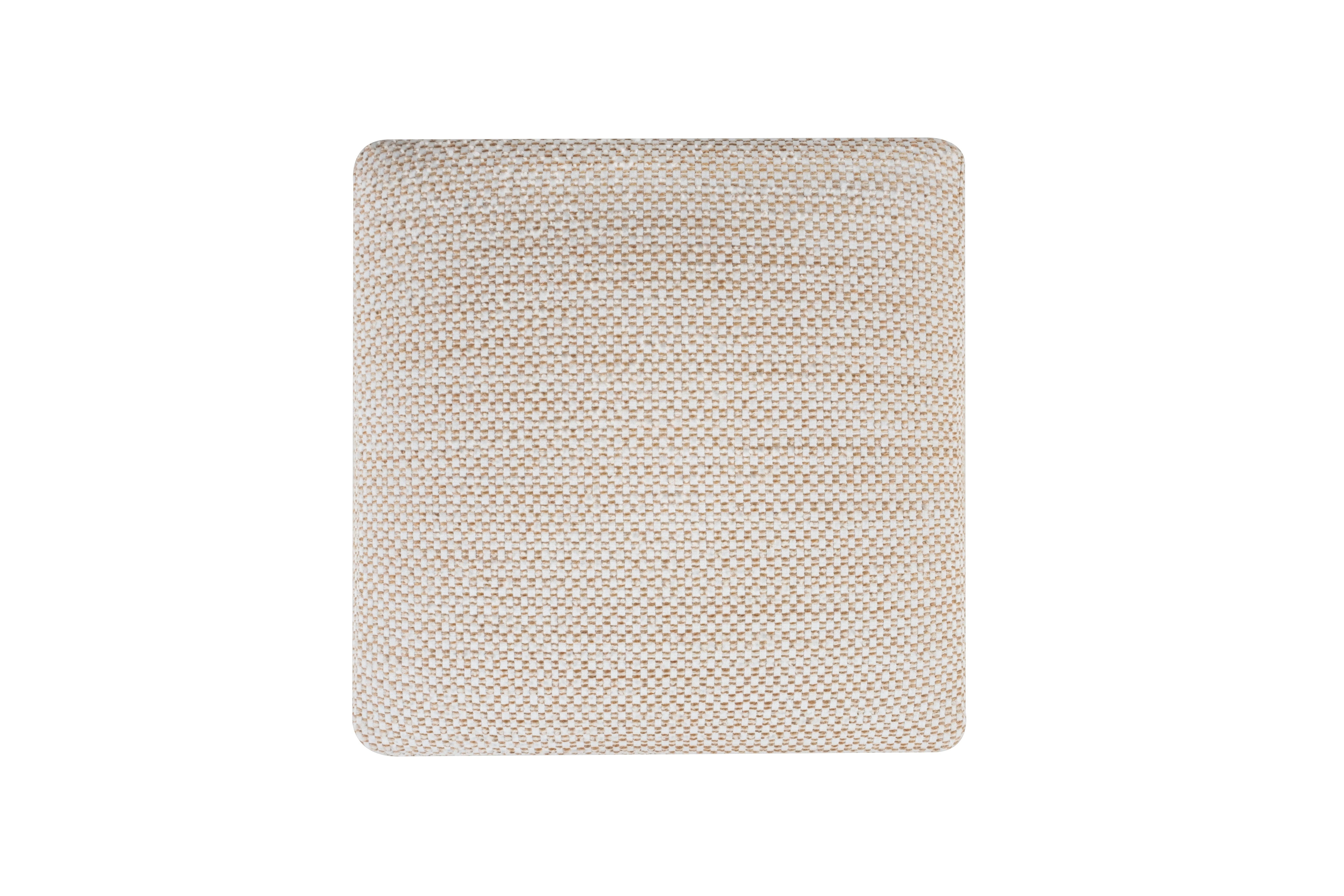 XXIe siècle et contemporain Pouf moderne Dedar Laine Coton Noyer Fait main au Portugal par Greenapple en vente