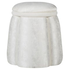 Modern Pouf Ottoman Velvet Handmade in Portugal by Greenapple