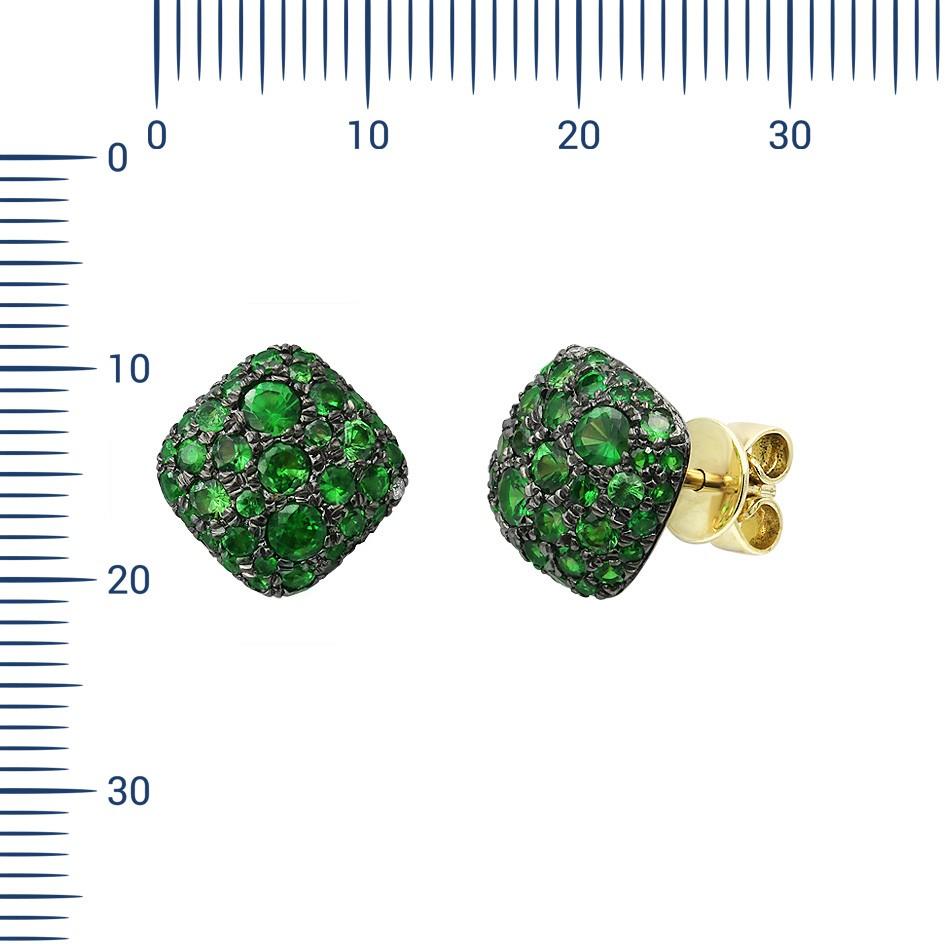 Earrings Yellow Gold 14 K

Diamond 2-Round 57-0,01-H/VS2A
Tsavorite 76-1,47ct

Weight 2.74 grams

With a heritage of ancient fine Swiss jewelry traditions, NATKINA is a Geneva based jewellery brand, which creates modern jewellery masterpieces