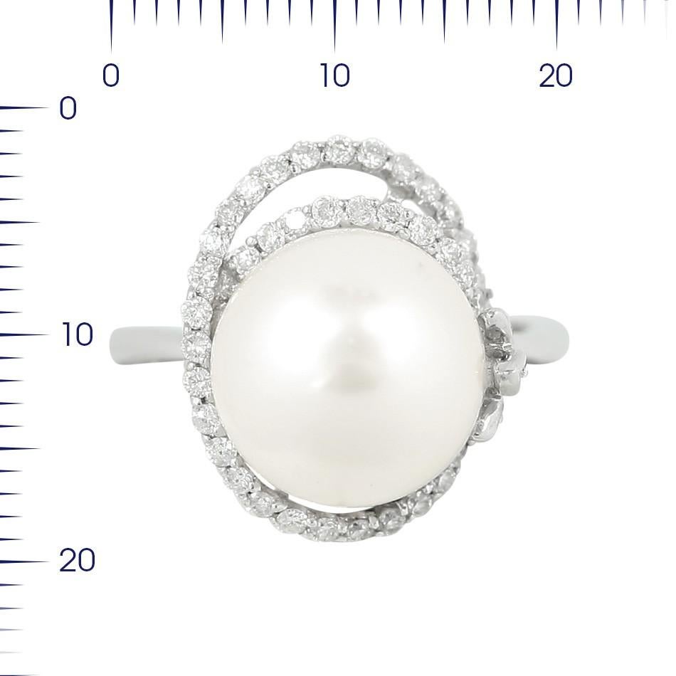 Ring White Gold 14 K (Matching Earring Available)
Diamond 39-Round 57-0,39-3/7A
Diamond 3-Round 57-0,01-3/7A
Pearl d11,5-12,0 1-11,75 ct
Weight 5.23 grams
Size 17

With a heritage of ancient fine Swiss jewelry traditions, NATKINA is a Geneva based