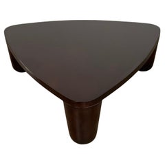 Vintage Modern Primitive Style Triangular Coffee Table