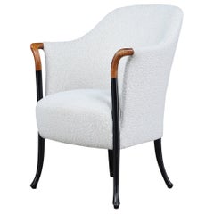 Fauteuil moderne Progetti par Umberto Asnago pour Giorgetti, Italie, années 1980 - Bouclé