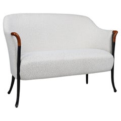 Modern Progetti Bench by Umberto Asnago for Giorgetti in New Bouclé Fabric