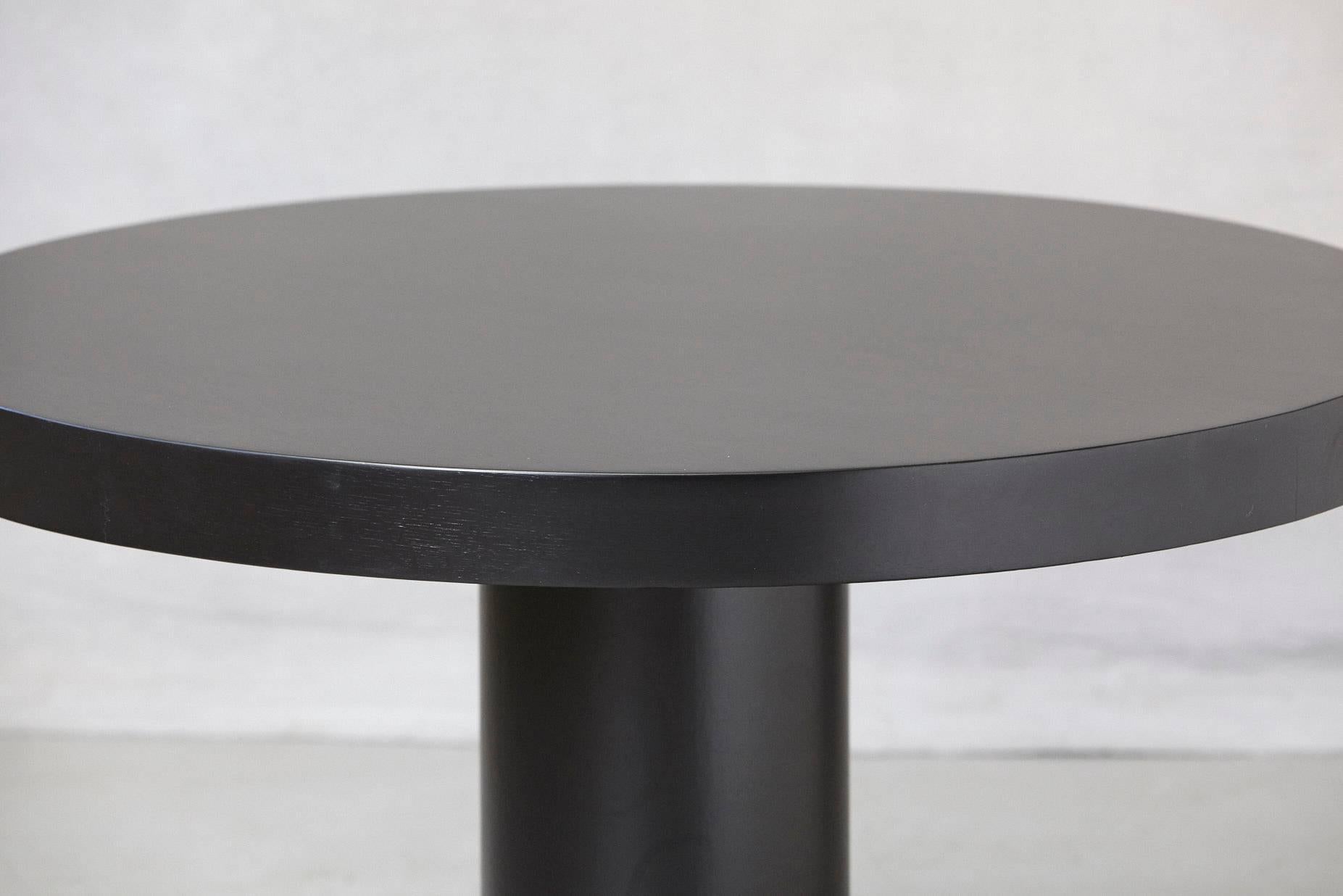 Modern Puristic Oak Center Table in New Black Finish, 1960s 1
