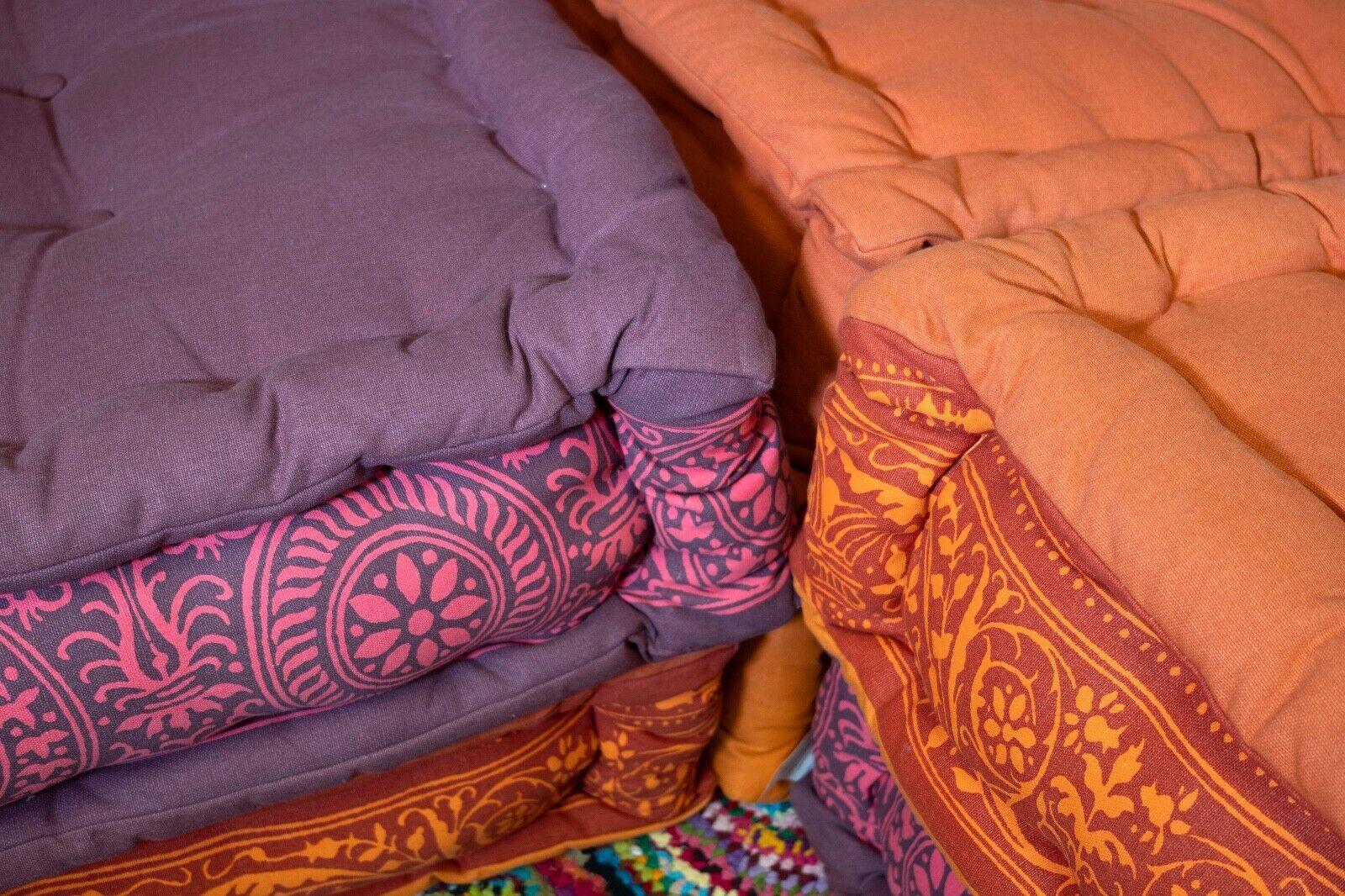 Canapé modulaire moderne violet et orange de style Roche Bobois Mah Jong 5