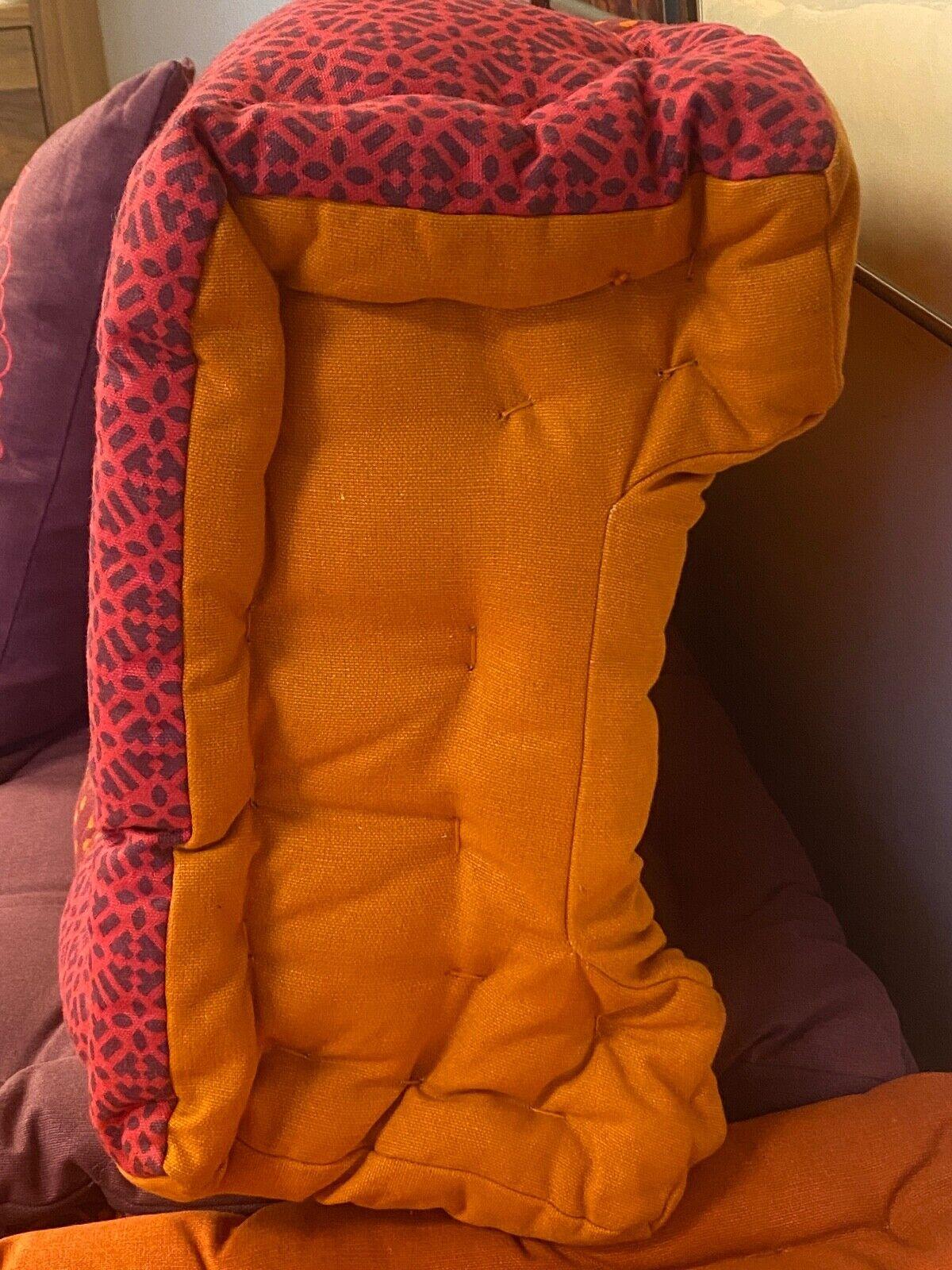Canapé modulaire moderne violet et orange de style Roche Bobois Mah Jong 1