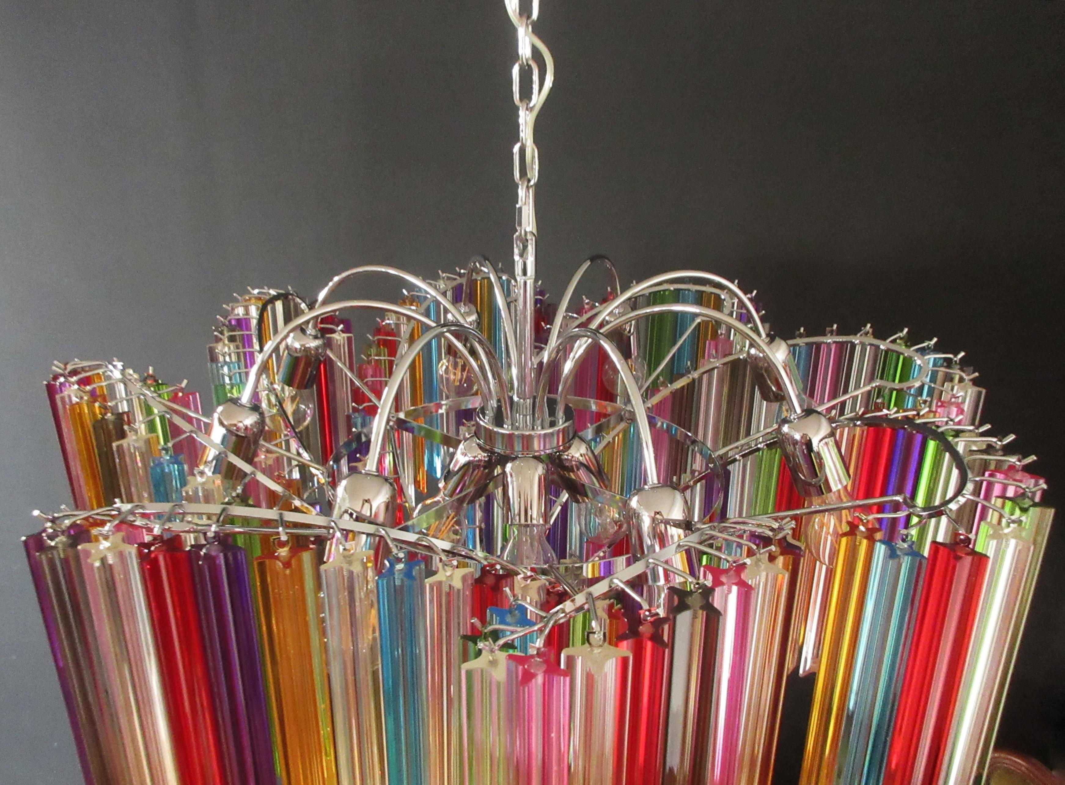 multi colored murano glass chandelier