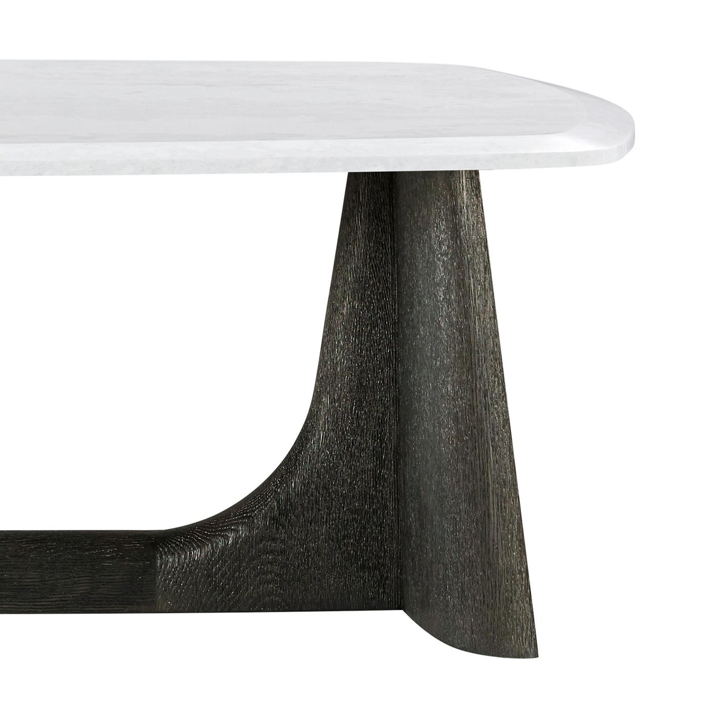 Vietnamien Table basse moderne à plateau en quartz anthracite en vente
