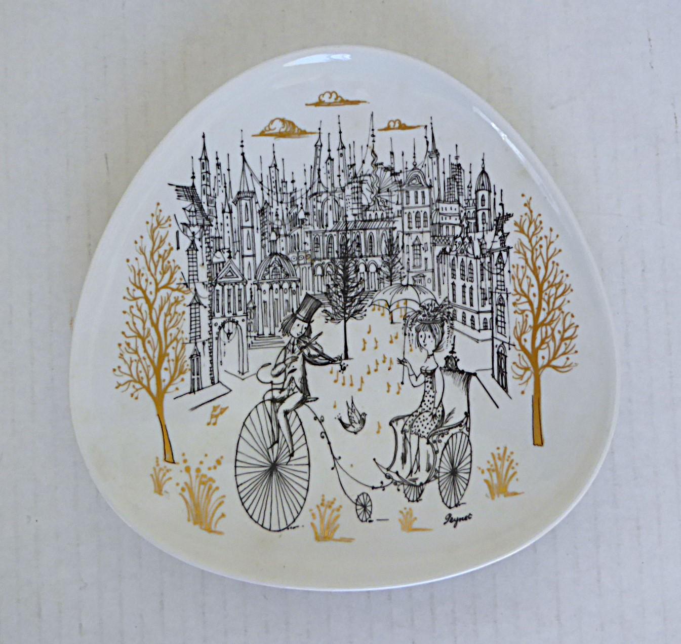 Tedesco Studio moderno R Peynet A Linie Romeo & Giulietta patt. 4 pezzi. Porcellana Rosenthal anni '50 in vendita