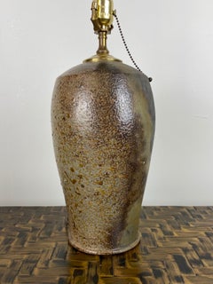 Modern Raku Pottery Table Lamp