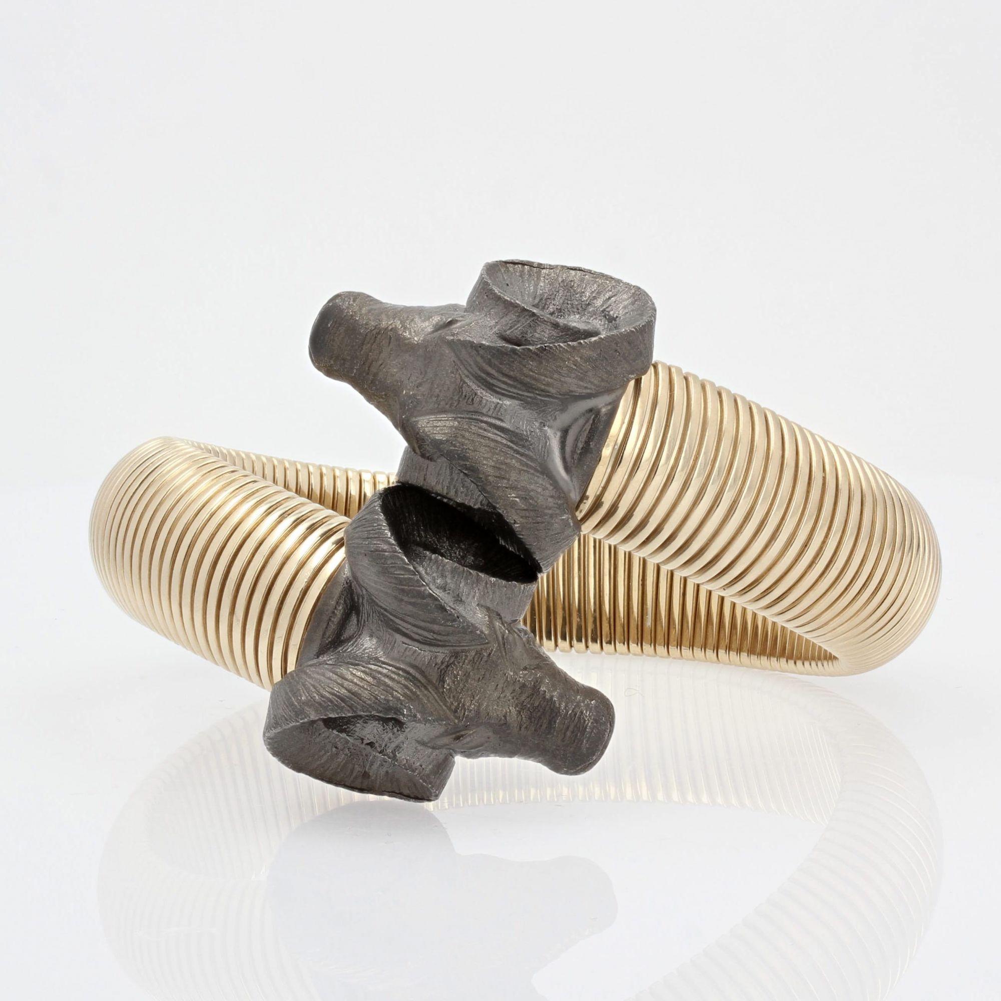Modern Ram Tubogas Vermeil Bracelet 3