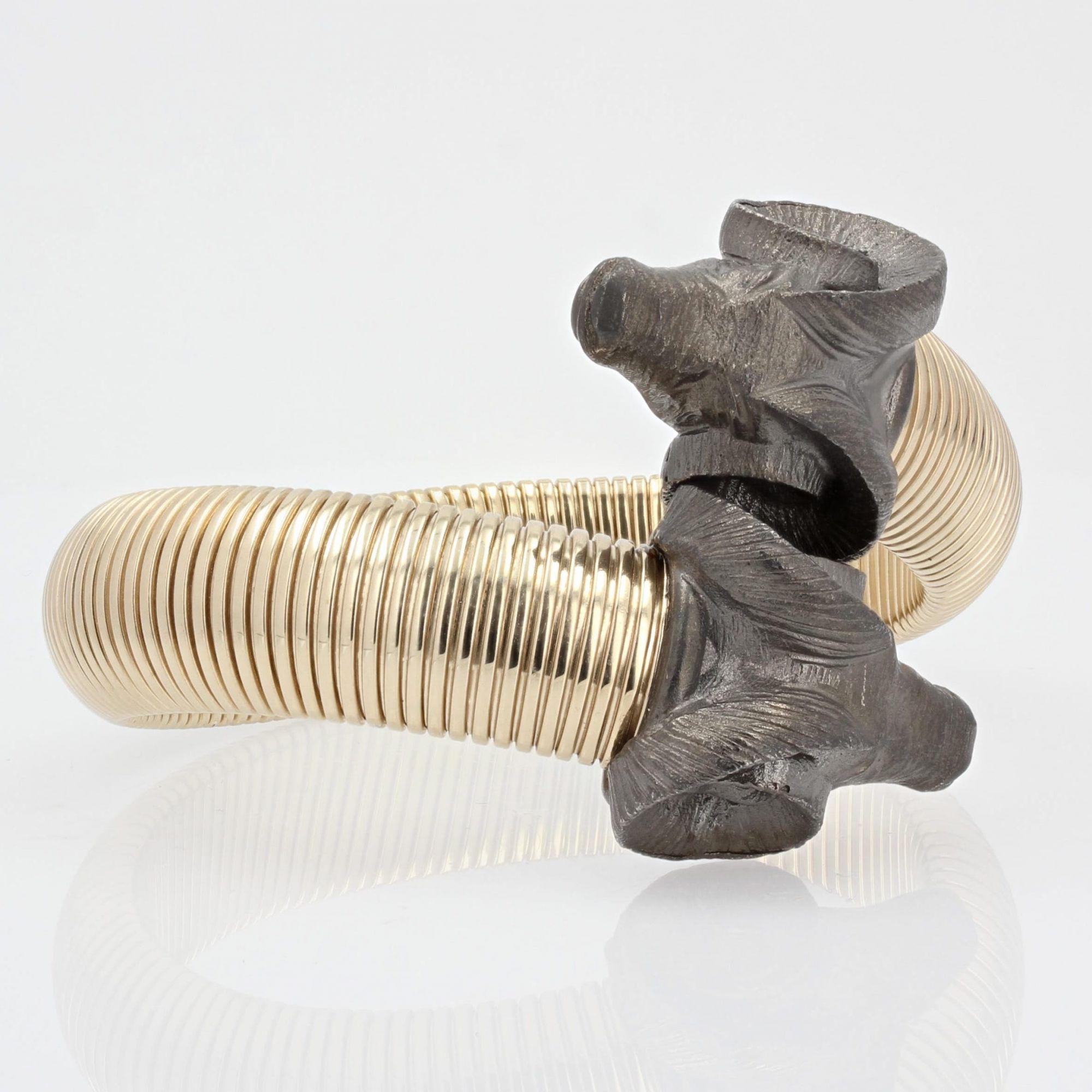 Modern Ram Tubogas Vermeil Bracelet 5