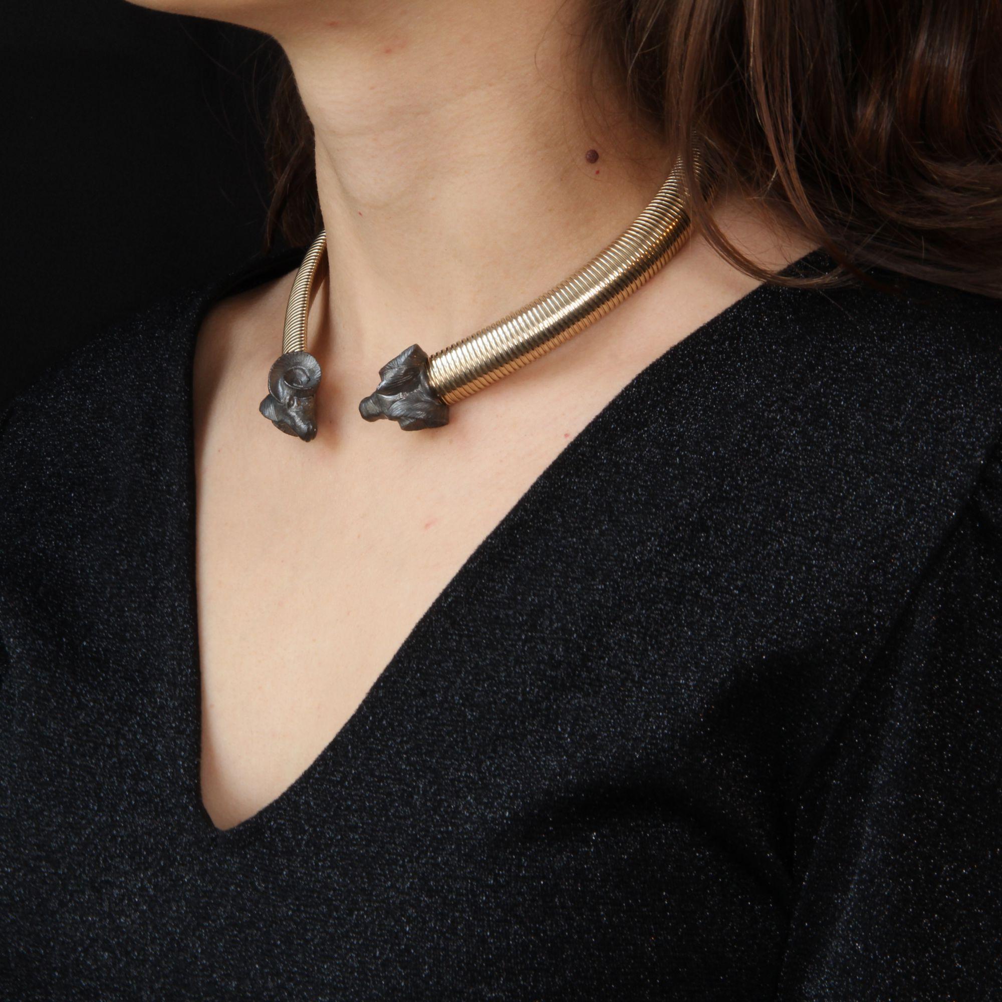 Collana moderna Ram Tubogas in vermeil In condizioni Nuovo in vendita a Poitiers, FR