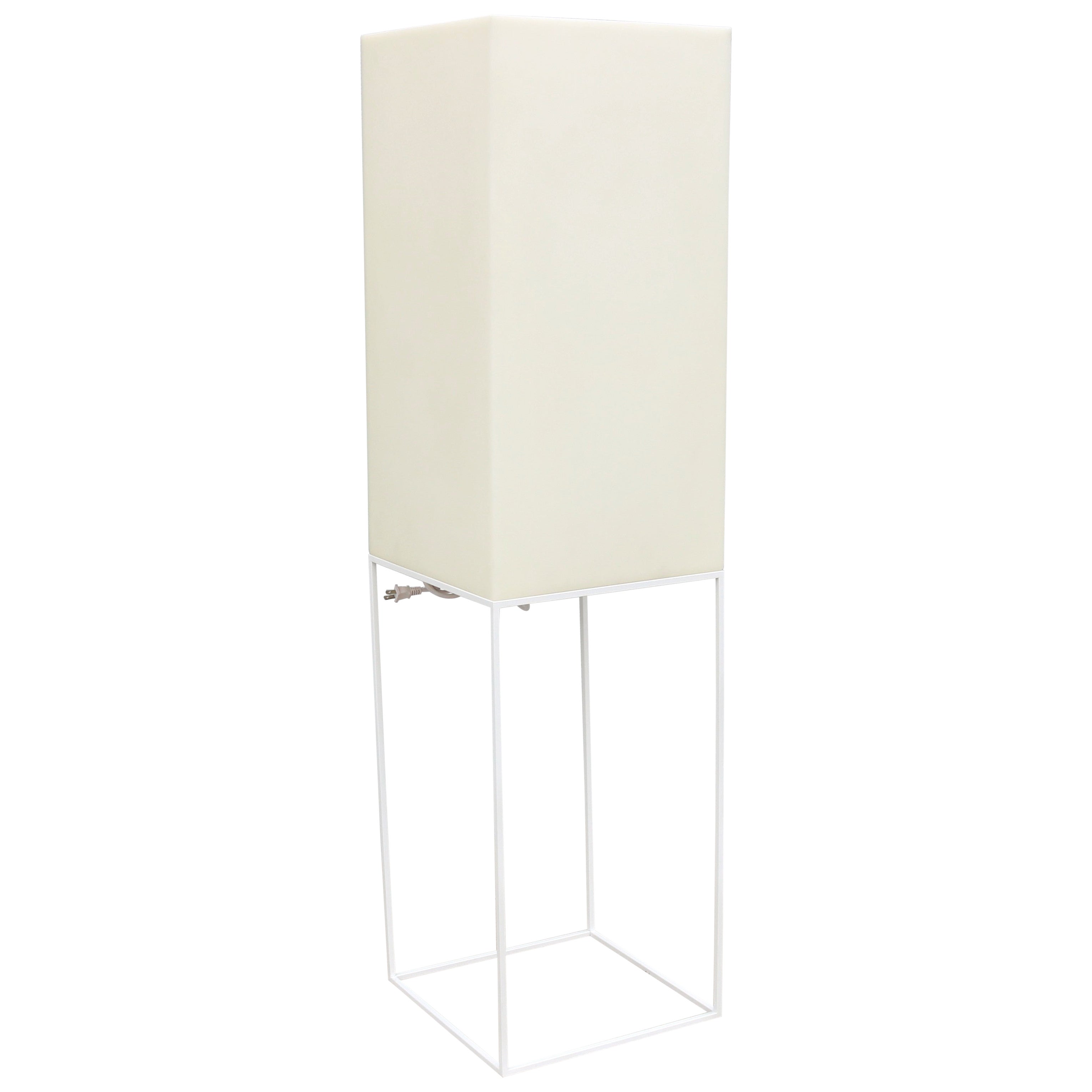 Lampada da terra moderna Ramon Esteve per Vondom Vela High Cube White Outdoor, Spagna in vendita