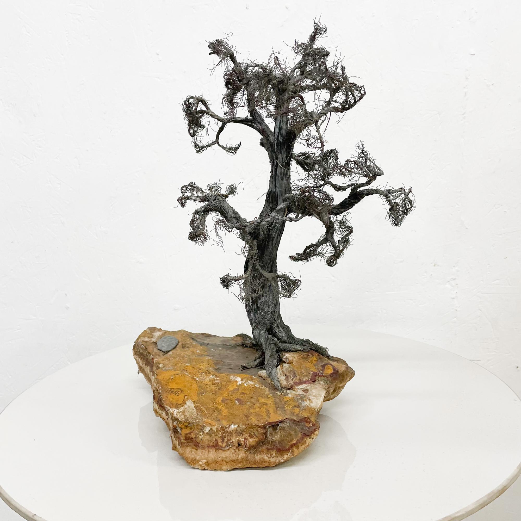 metal bonsai tree sculpture