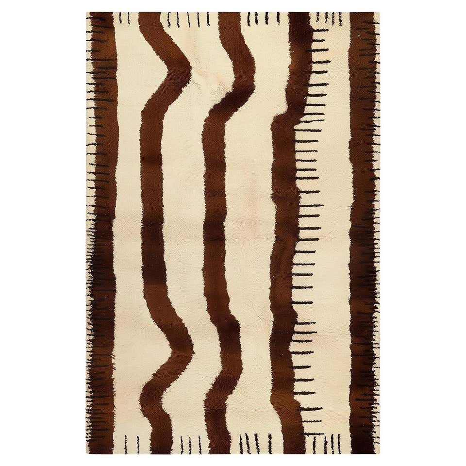 Organic Pattern Rugs Contemporary Minimal Beige Rug Organic Pattern Brown and Red Circles ...