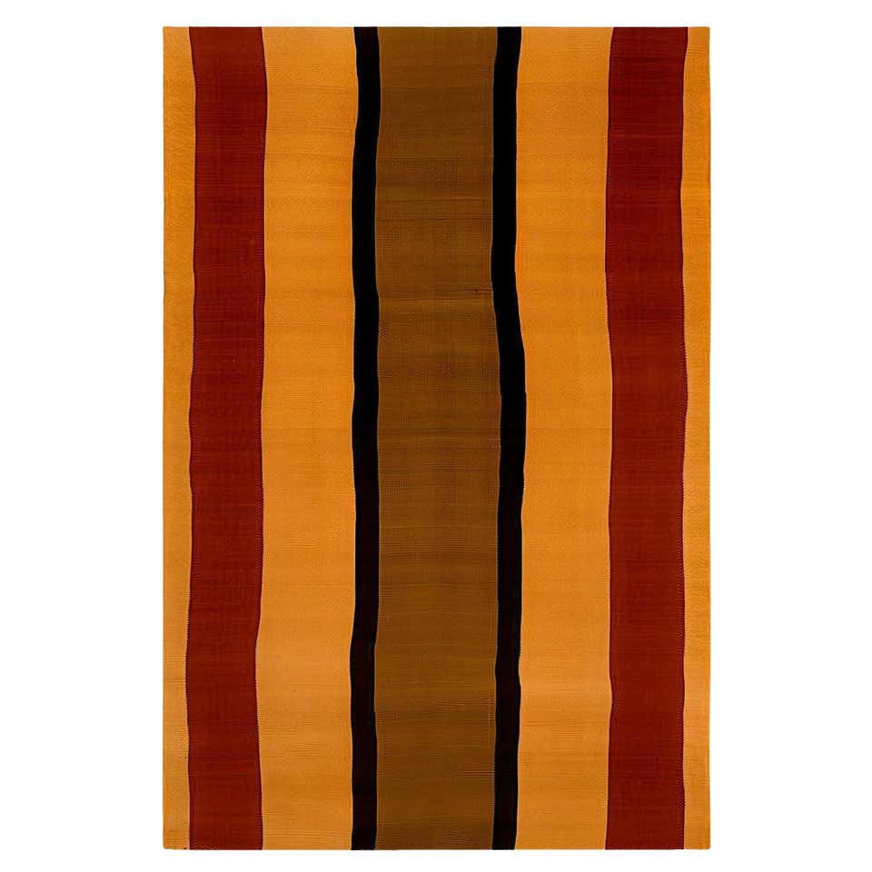 Contemporary Large Rug Organic Modern Pattern Beige, Brown, Orange ...