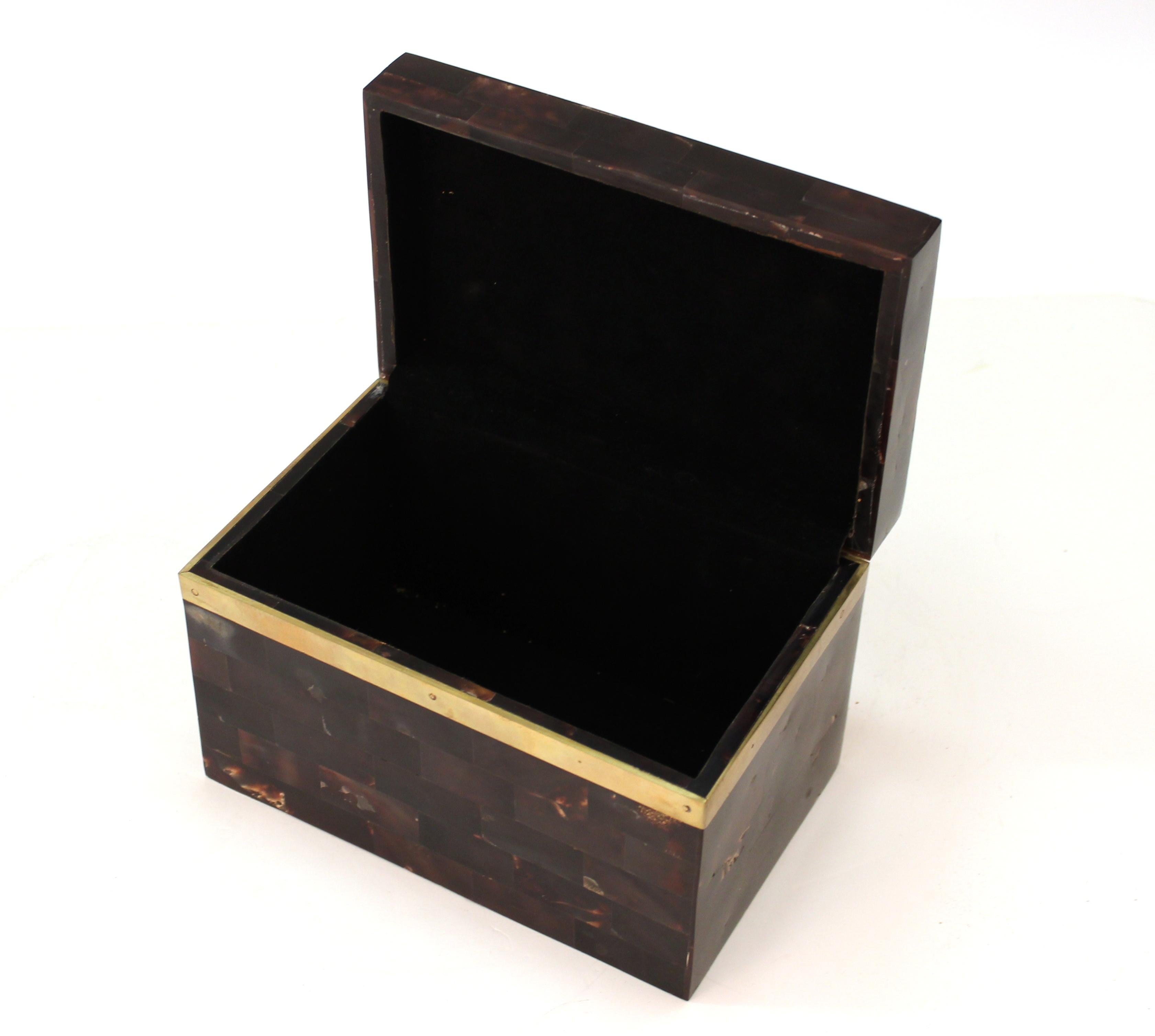 Modern Rectangular Tessellated Horn Box 3