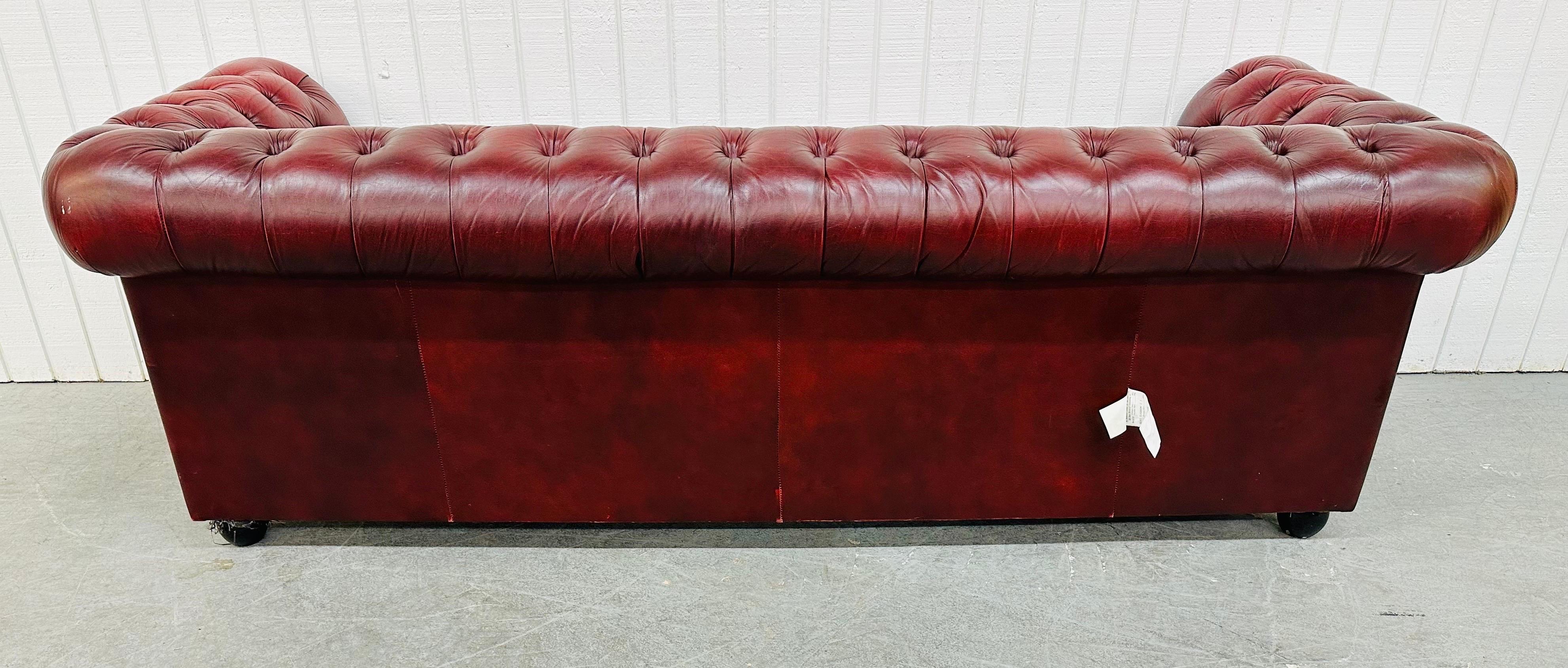 Modern Red Chesterfield Sofa 1