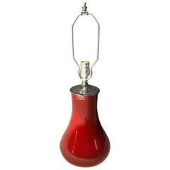 Modern Red Italian Ceramic Lamp by Danghyra