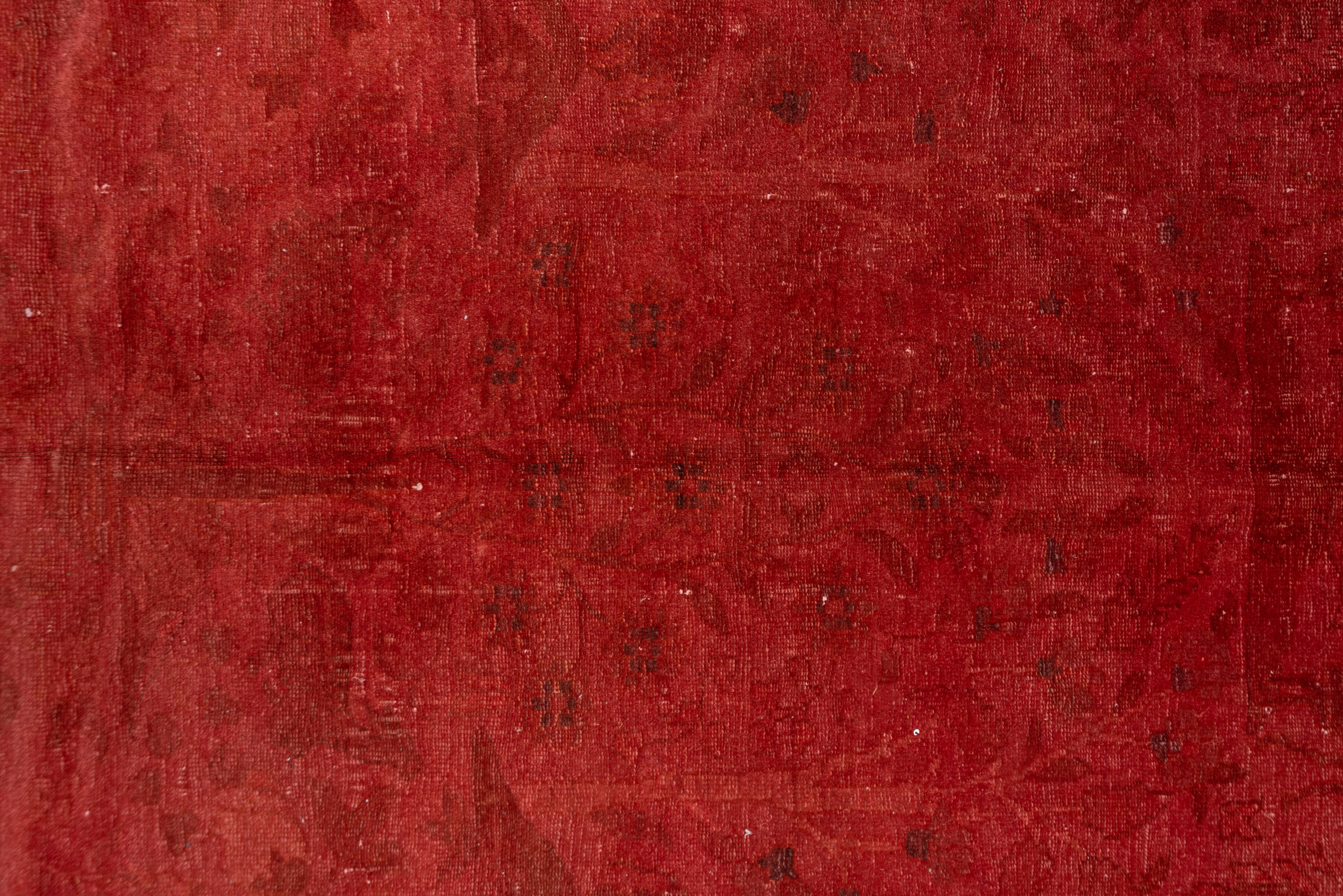 Indian Modern Red Overdye Carpet