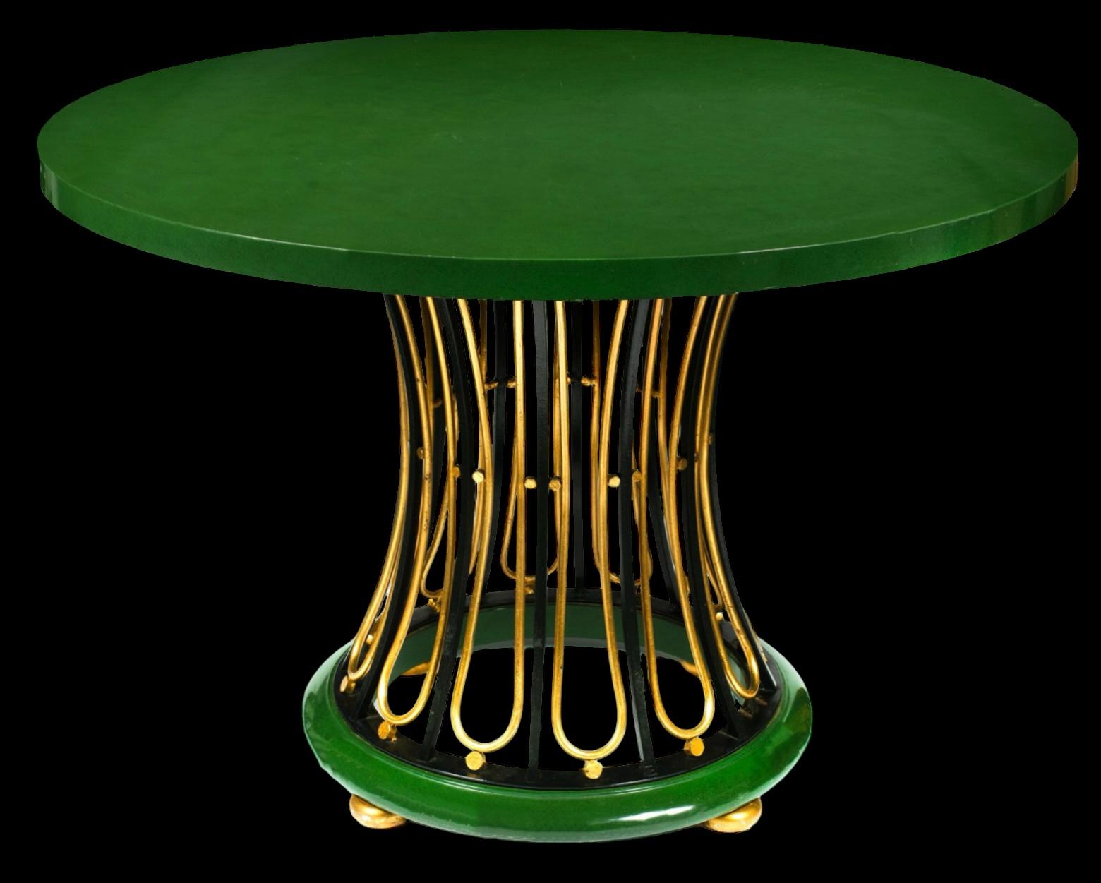 Modern Regency Style Gilt Metal Center Table By Baker Furniture Co.  1