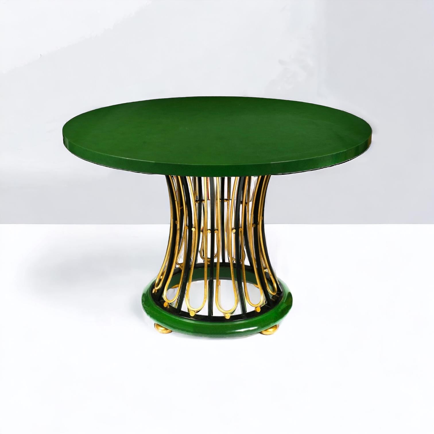 Modern Regency Style Gilt Metal Center Table By Baker Furniture Co.  3